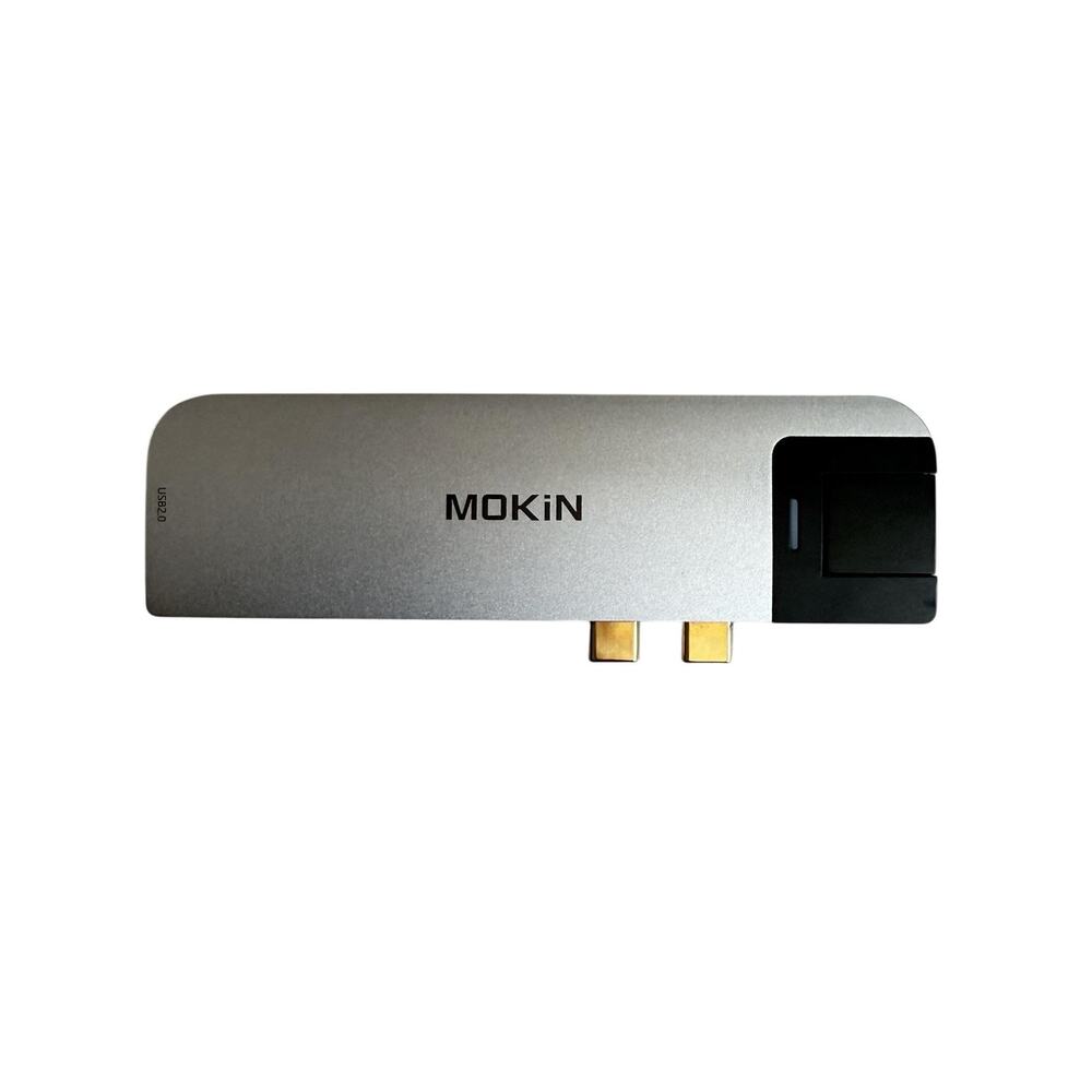 MOKiN MOUC2101 Silver USB-C Docking Station HDMI USB3 SD Ethernet MacBook Pro